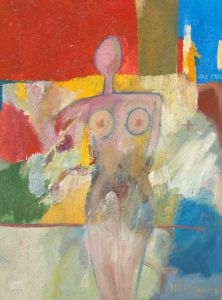 Richard J.S. Young - 1980 Oil, Vibrant Nude