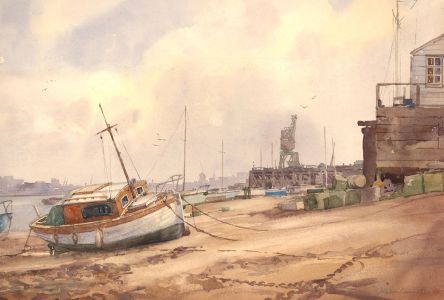 Ashton Cannell (1927-1994) - 20th Century Watercolour, Low Water