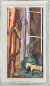 Brian Oxley (b.1943) - 2000 Oil, Still Life of Indigenous Objects