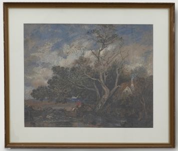 Richard Bond (1808-1886) - Framed 1861 Watercolour, On The Lledder
