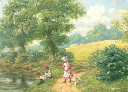 Glynn Williams (b.1955) - 20th Century Acrylic, Summer Fishing