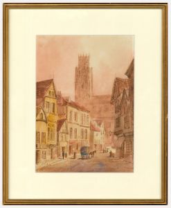 Edward Nevil - Framed Late 19th Century Watercolour, Rouen