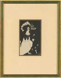 After Aubrey Beardsley (1872–1898) - 1930 Lithograph, Messalina