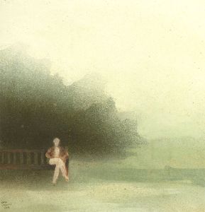 Colin Jellicoe (1942-2018)- 1984 Acrylic, Return to The Rendezvous in Summer Sun