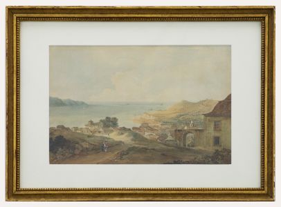 19th Century Watercolour - View Across The Coast
