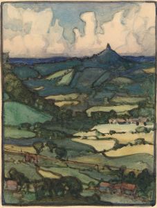 Early 20th Century Watercolour - Green Grass of Home