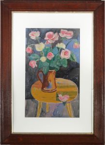 Austin Taylor (1908-1992) - Framed Mid 20th Century Gouache, Floral Finish