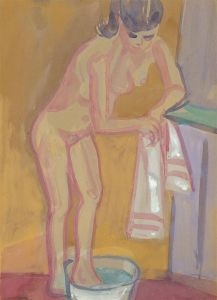 Austin Taylor (1908-1992) - Mid 20th Century Gouache, Morning Ablutions