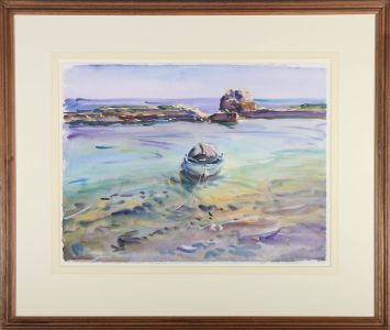 Anthony Bream (b.1943) - 20th Century Watercolour, Boats In Corfu