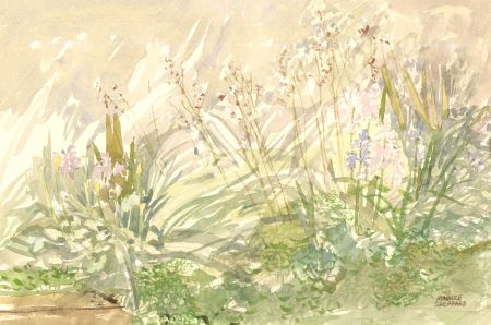Maurice Sheppard PRWS NEAC (b.1947) - 1975 Watercolour, Spring Garden