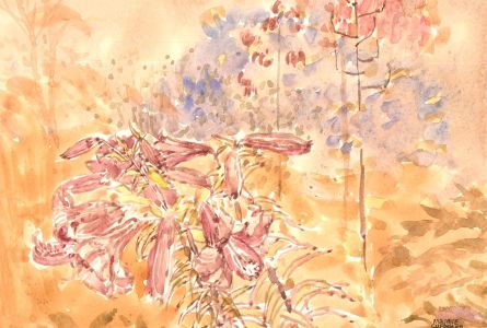 Maurice Sheppard PRWS NEAC (b.1947) - 2001 Watercolour, Lilies and Martagons