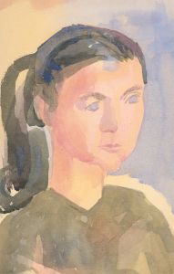 Austin Taylor (1908-1992) - Mid 20th Century Watercolour, Pale Blue Eyes