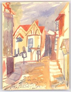 Austin Taylor (1908-1992) - Mid Century Gouache, All Saints Street, Hastings