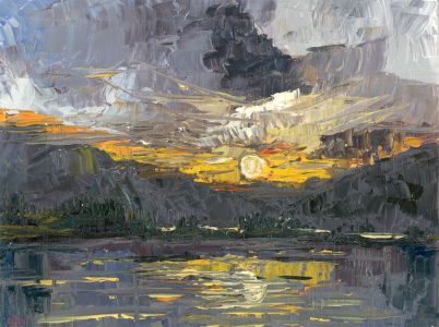 Daniel Nichols - Contemporary Oil, Setting Sun