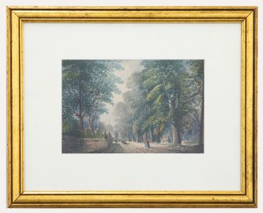 Mary Webster - Framed 1852 Watercolour, A Church in Eastbourne