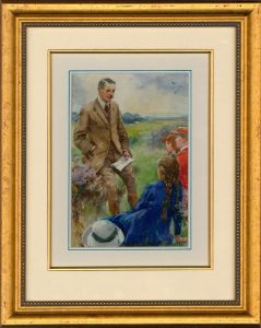 Thomas Overnell (1872-1961) -Early 20th Century Watercolour, Now Tell Us, Hubert