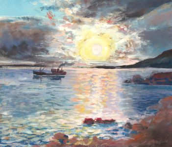 Steingrumur Gudmundsson - Mid 20th Century Gouache, Iceland