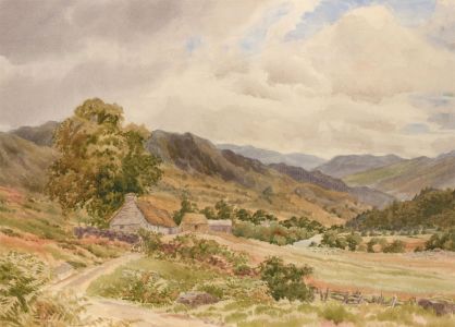 Early 20th Century Watercolour - Farm Cottage Near Killin, Scotland