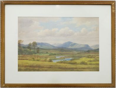 William J. Ferguson (fl.1849-1886) - Framed 1895 Watercolour, Highland Landscape
