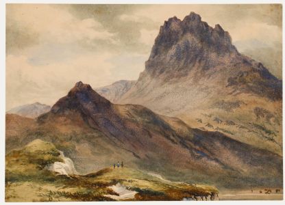 19th Century Watercolour - Far Reaching Views, The Cairngorms