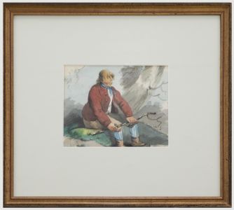 Style of George Morland (1763-1804) - 19th Century Watercolour, A Young Farmer