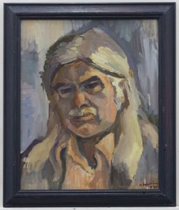 Dorian Levine - 1980 Oil, Portrait of a Man