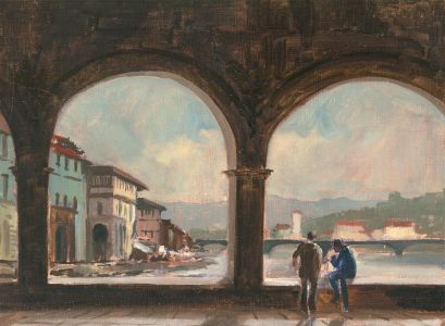 Arvind Limaye - 20th Century Oil, On the Ponte Vecchio