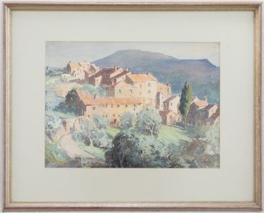 John Mace - Mid 20th Century Watercolour, Roquebrun