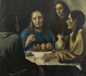 After Han van Meegeren (1889-1947) - Mid 20th Century Oil, Christ at Emmaus