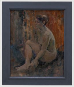 Ted French - Framed 20th Century Acrylic, Sore Feet