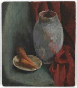 Katheryn Mitcheson - Double Sided Mid 20th Century Oil, Jug and Carrots