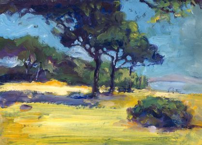 Crofts - Contemporary Acrylic, Expressionist Landscape