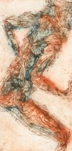 Sue Halliday - Contemporary Collagraph, Fight or Flight I