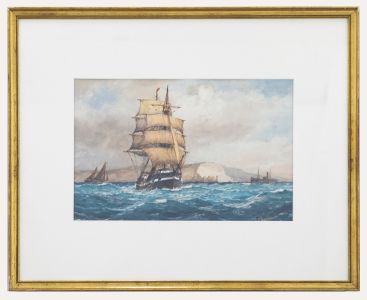 Frederick J Aldridge (1850-1933) - Framed Watercolour, Off The Needles