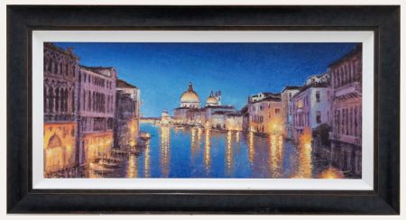 A. Reynolds  - Contemporary Oil, View of the Grand Canal, Venice