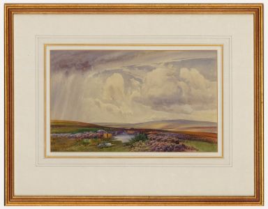 H. Hughes Richardson (1882-1964) - Framed Watercolour, White Clouds