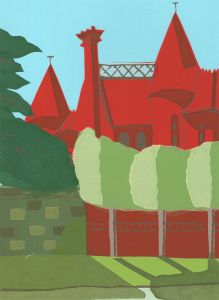Gill Wilson - 1994 Silkscreen, Winchester College: The Old Sanatorium