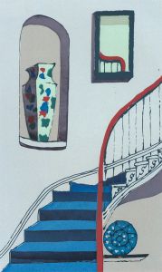 Gill Wilson - 20th Century Silkscreen, The Blue Stairwell I