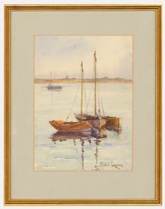 Mildred Lovegrave - 20th Century Watercolour, Trio Of Boats
