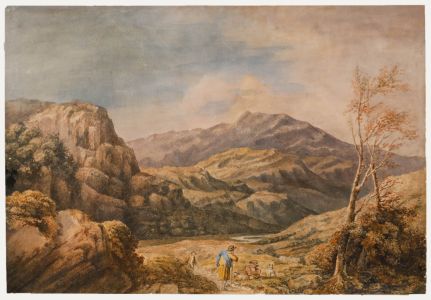 Samuel Brough RSA - 1810 Watercolour, Rest Stop in the Highlands