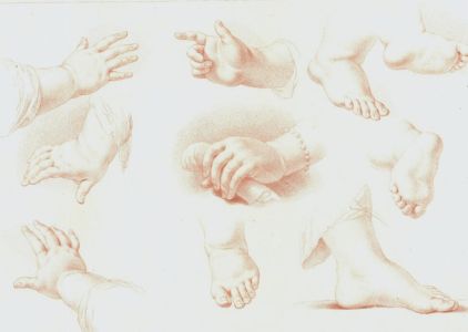Francesco Bartolozzi RA (1727-1815) - 18th Century Engraving, Infant Limbs