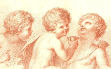 Francesco Bartolozzi RA (1727-1815) - 18th Century Engraving, Three Putti