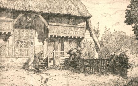James Dudley Haynes (1894-1947) - Mid 20th Century Etching, Nosy Neighbour
