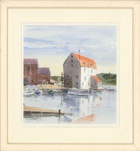 Brian Wilson - Framed Contemporary Watercolour, Tide Mill