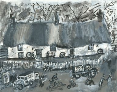 Roy Davey (b.1946) - Contemporary Acrylic, The Mail Van