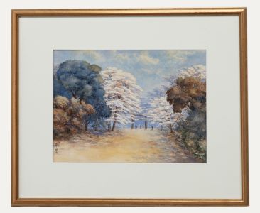 Japanese School 20th Century Watercolour - Spring