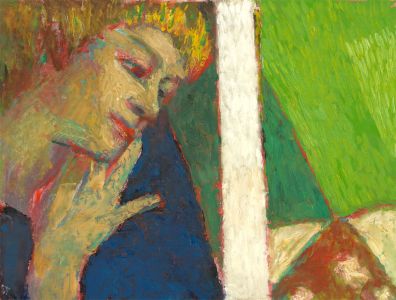 Ewart Johns (1923-2013) - 1985 Oil, Girl in Contemplation