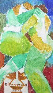 Ewart Johns (1923-2013) - 1990 Oil, Embrace