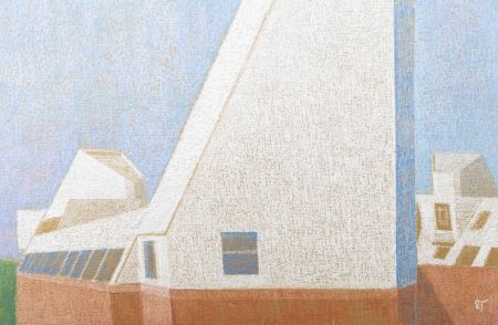 Ewart Johns (1923-2013) - Mid 20th Century Pastel, Lancaster Uni Campus