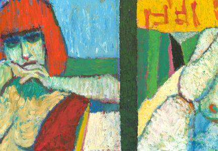 Ewart Johns (1923-2013) - 1986 Oil, Rachel, 1